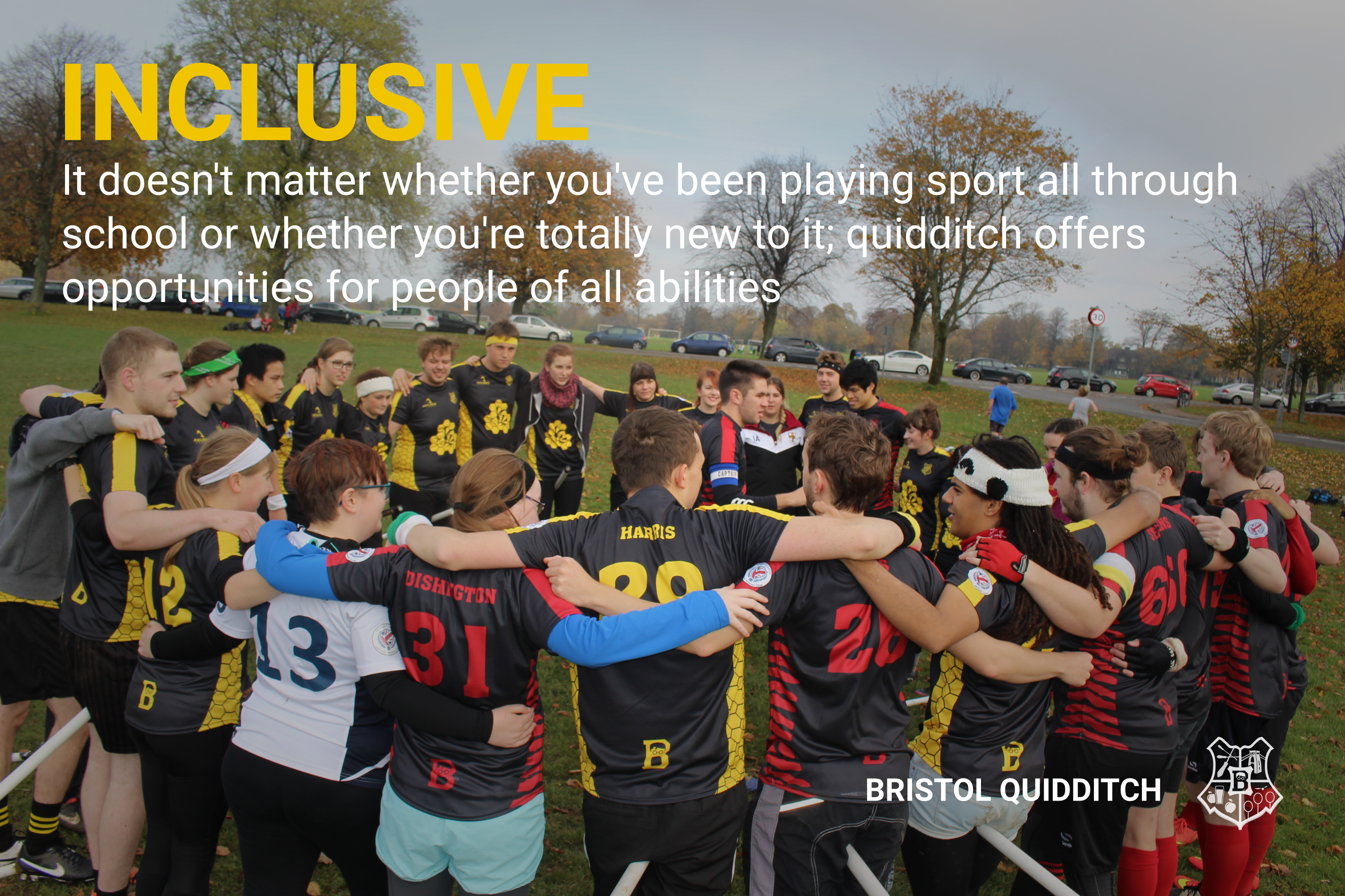 Club artwork promoting inclusion.