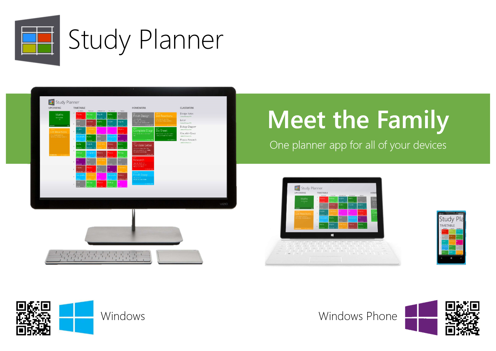 The Study Planner application.